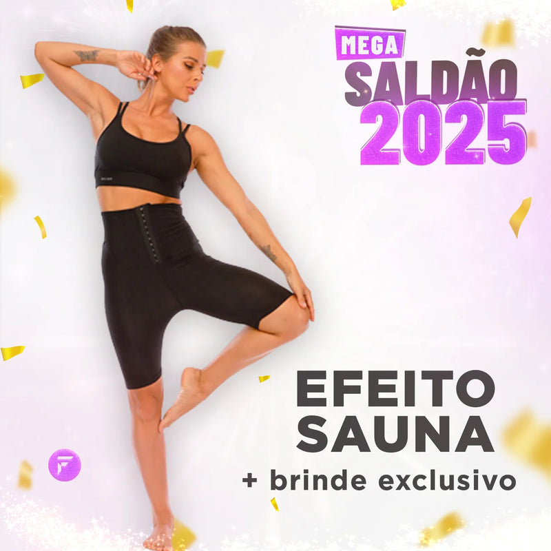 Shorts Sweat Efeito Sauna + Brinde Exclusivo