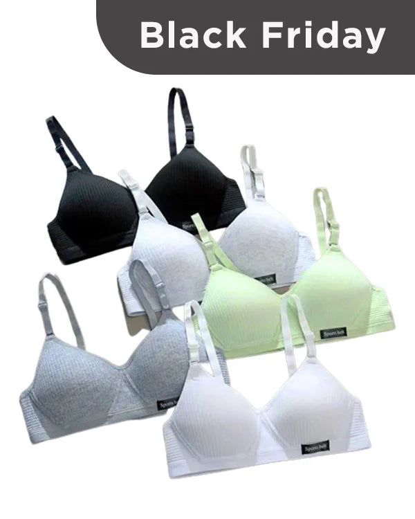 Kit 5 Sutiãs Reforçado – Sustentação Perfeita e Conforto Impecável | Frete Grátis