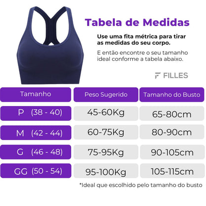 Sutiã Posture Esportivo - Suporte e Conforto | Compre 1 Leve 2 | Frete Grátis