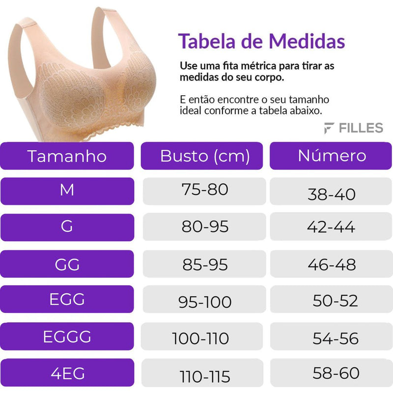 Sutiã Confort Sustentação - (Compre 1 e leve 3) Frete Grátis