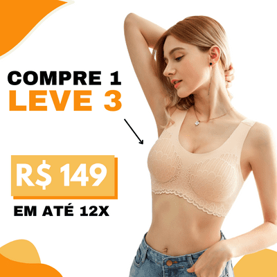 Sutiã Confort Sustentação - (Compre 1 e leve 3) Frete Grátis